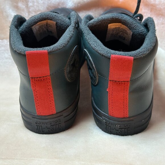 Converse Chuck Taylor All Star Street Mid Leather Sneakers Boys Size 3 Box Incl - Picture 7 of 16